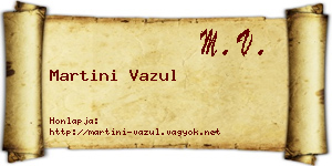 Martini Vazul névjegykártya
